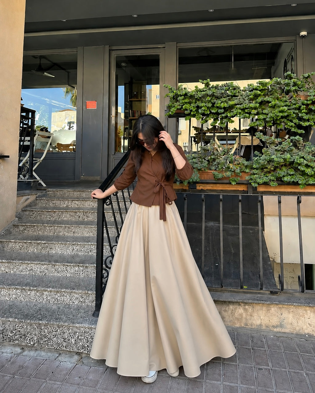 Chocolate Brown Skirt & Top