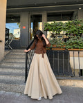 Chocolate Brown Skirt & Top
