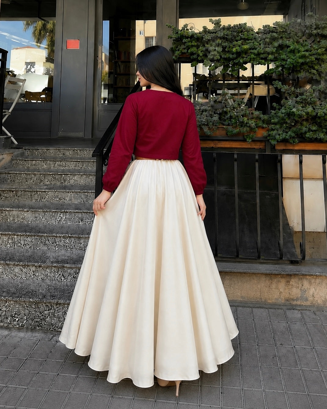Cherry Jacket & Flared Frock