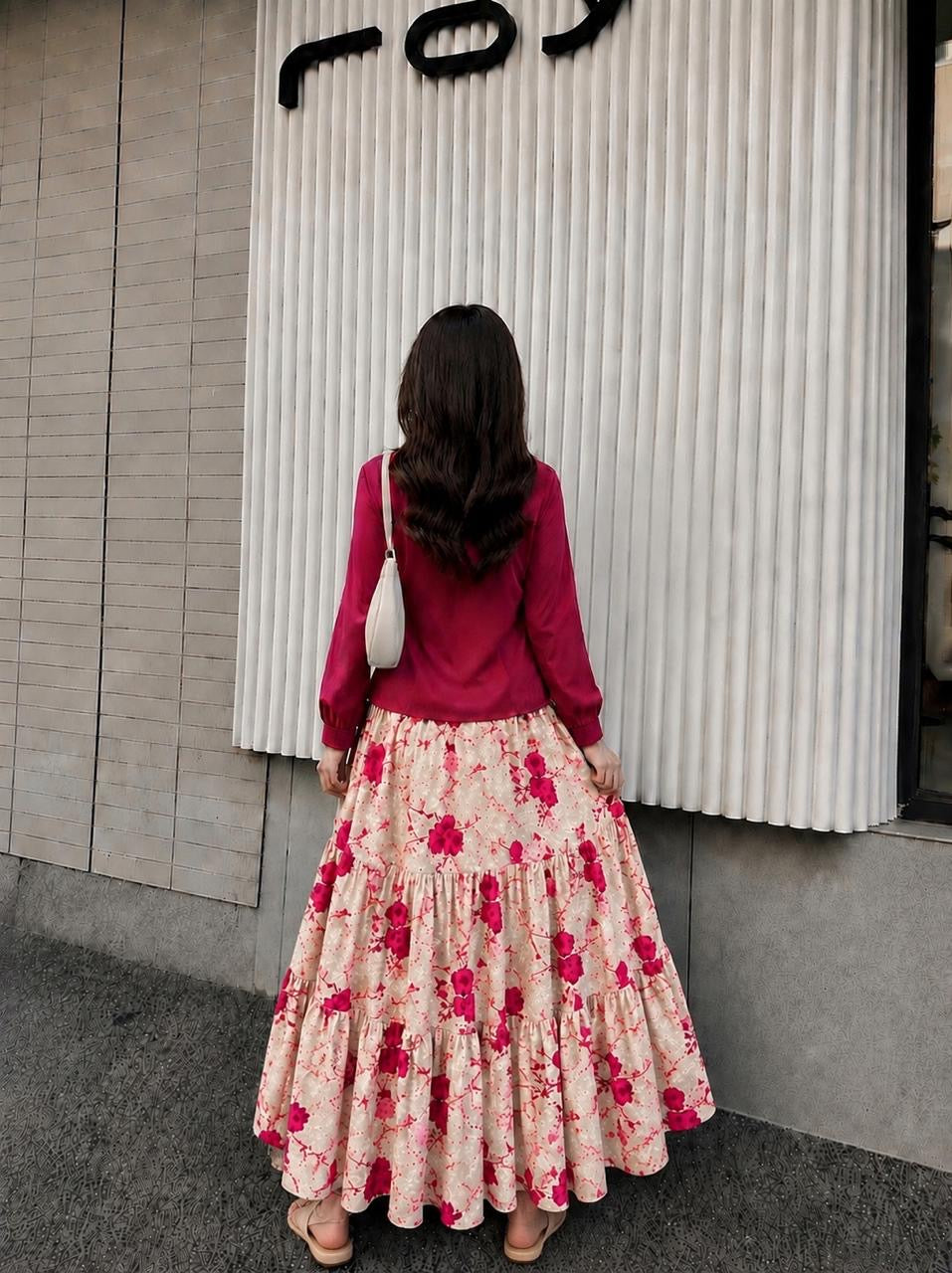 Top & Chikankari Skirt