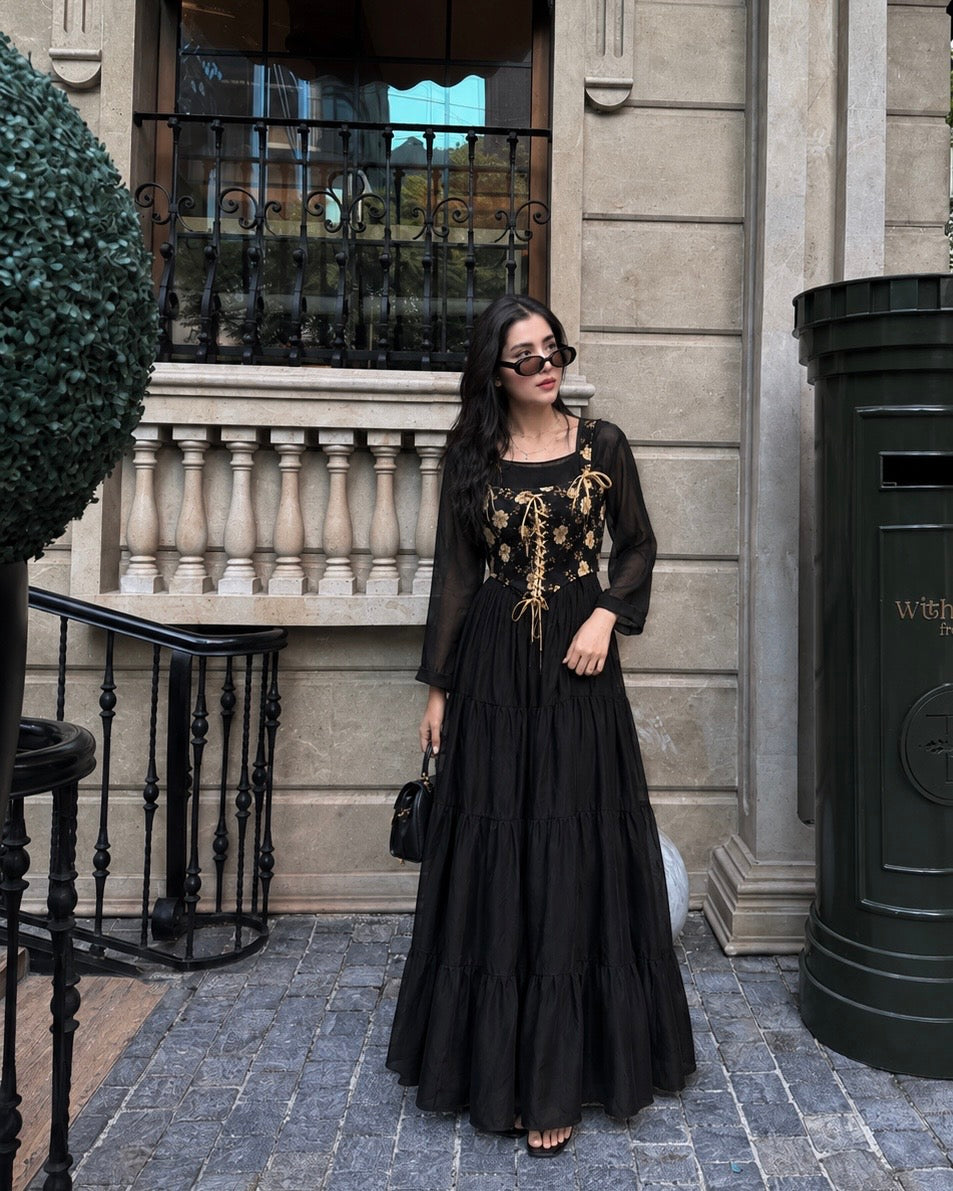 Corset & Layered Frock