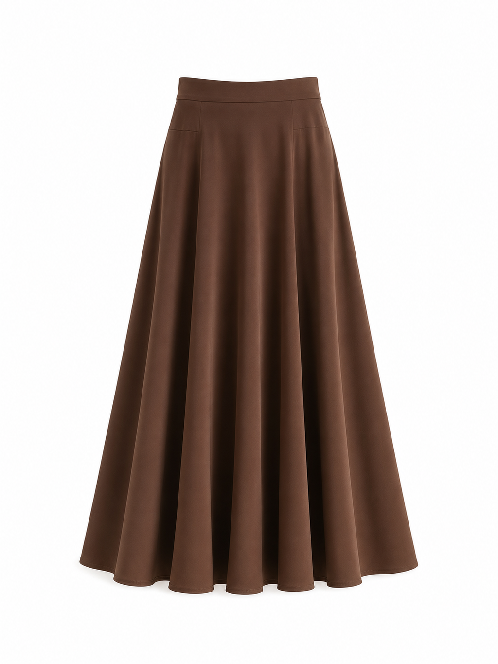 Chocolate Brown Umbrella Skirt