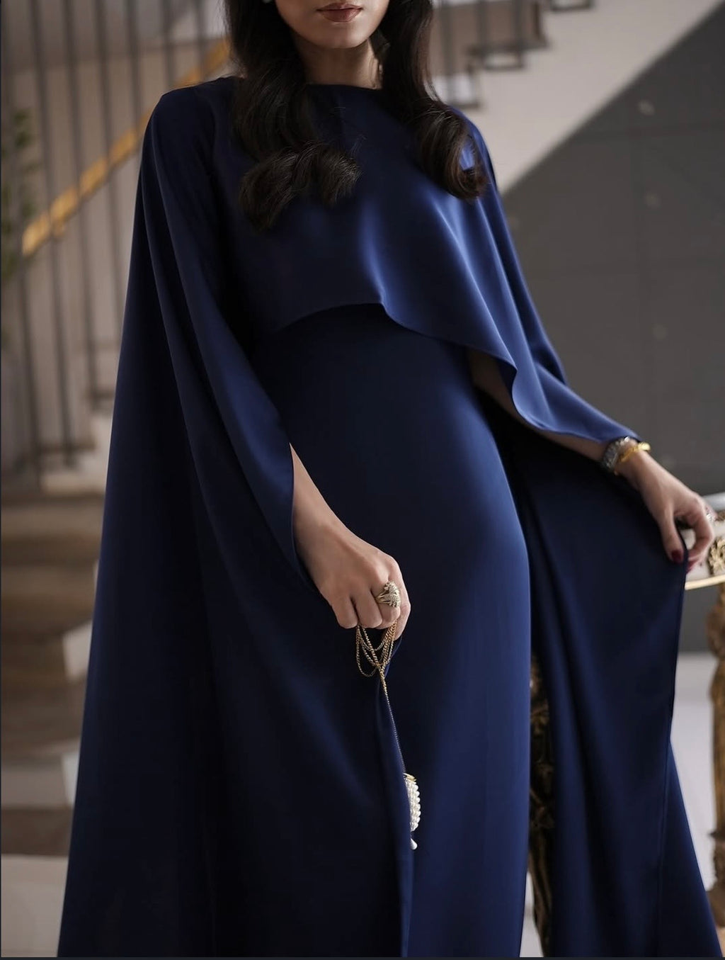 Cape Shawl Silk Dresses