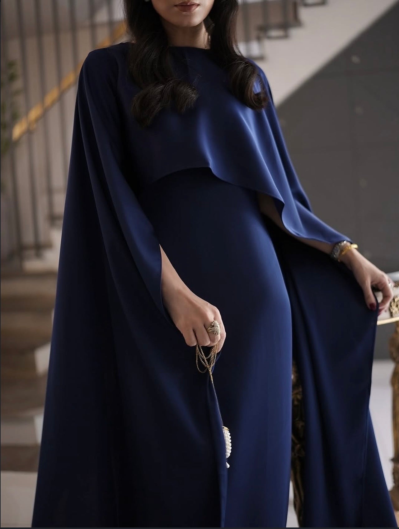Cape Shawl Silk Dresses