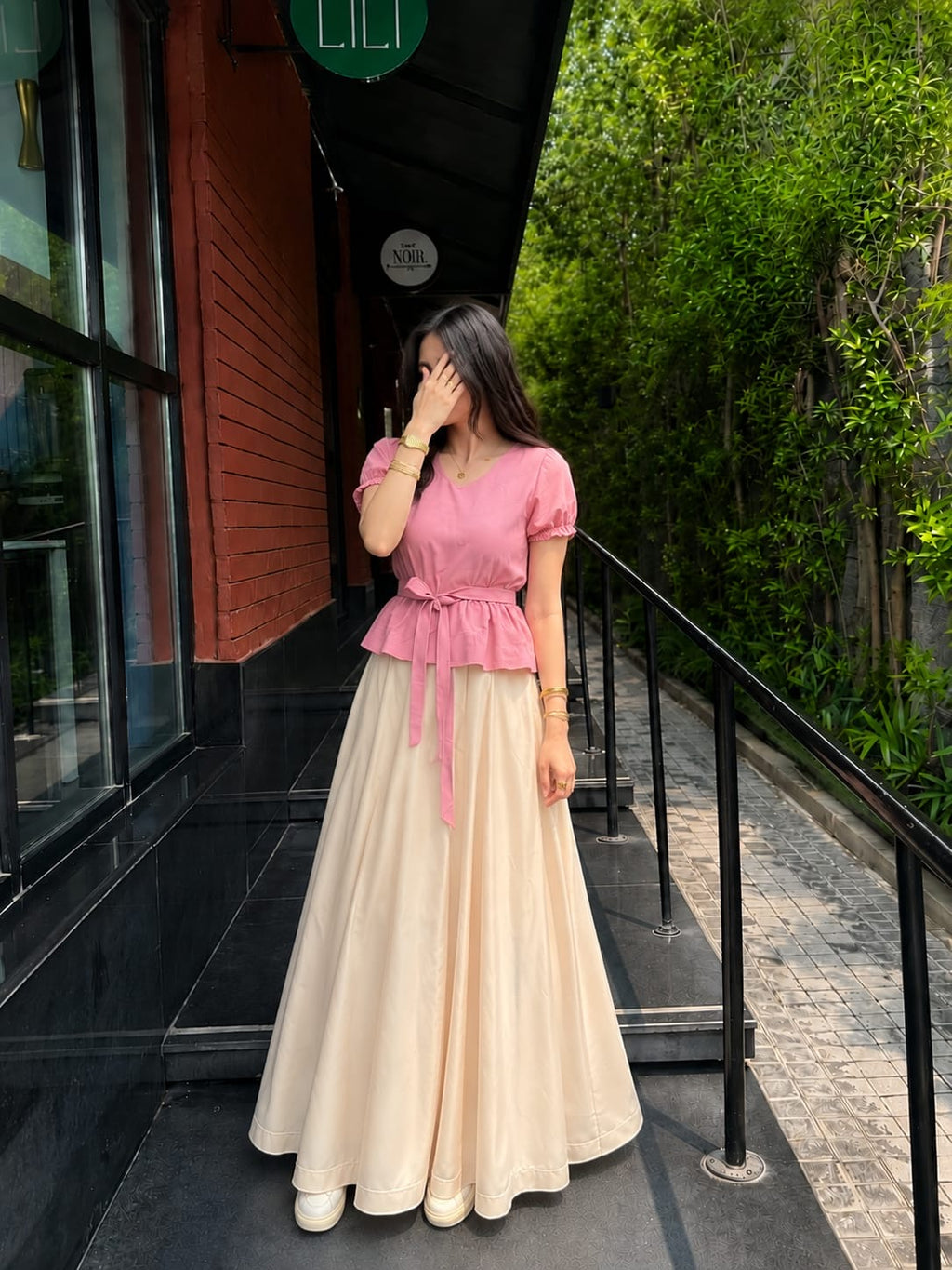 Pink Top & Skirt