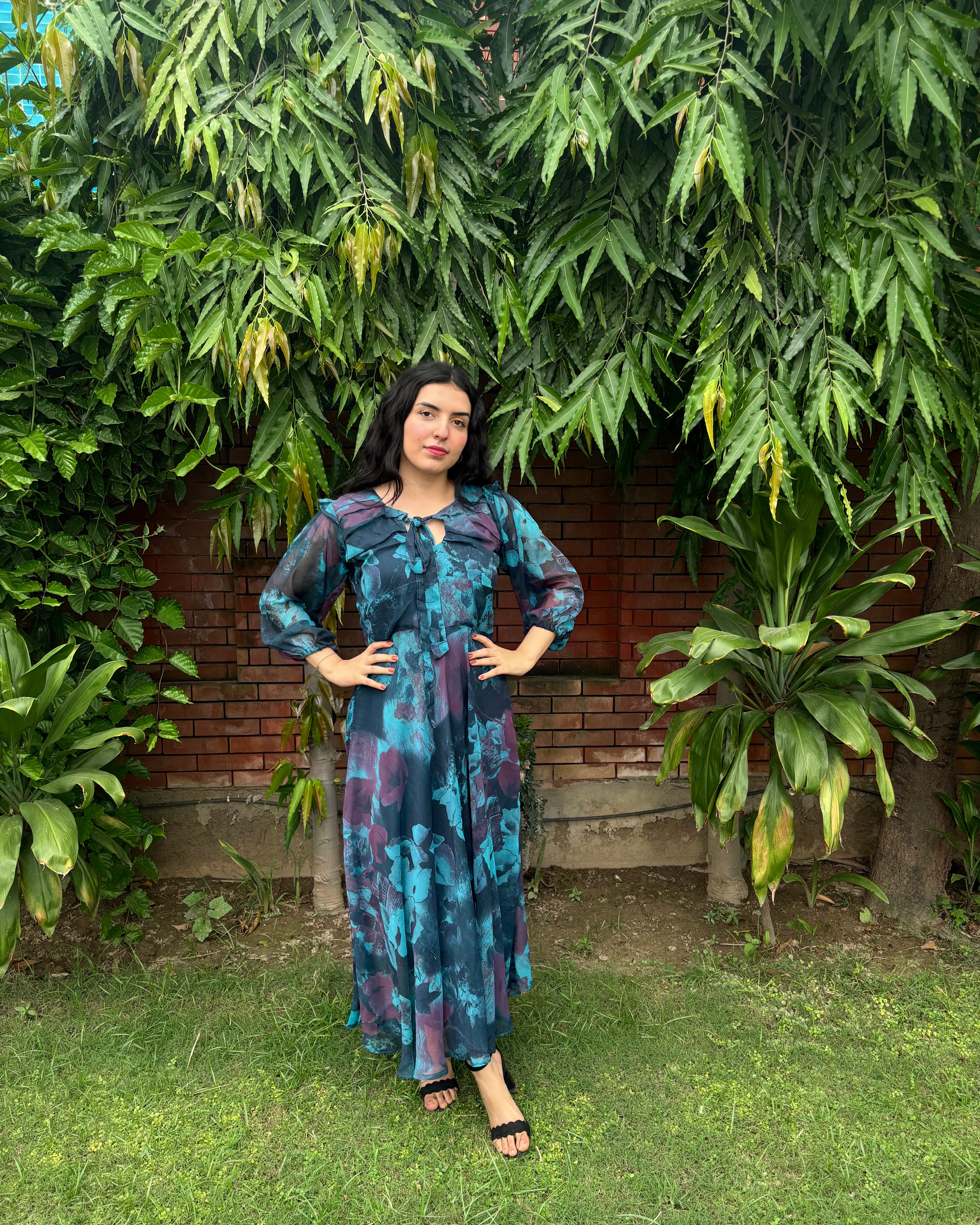 Mariposa Bloom Flare Frock