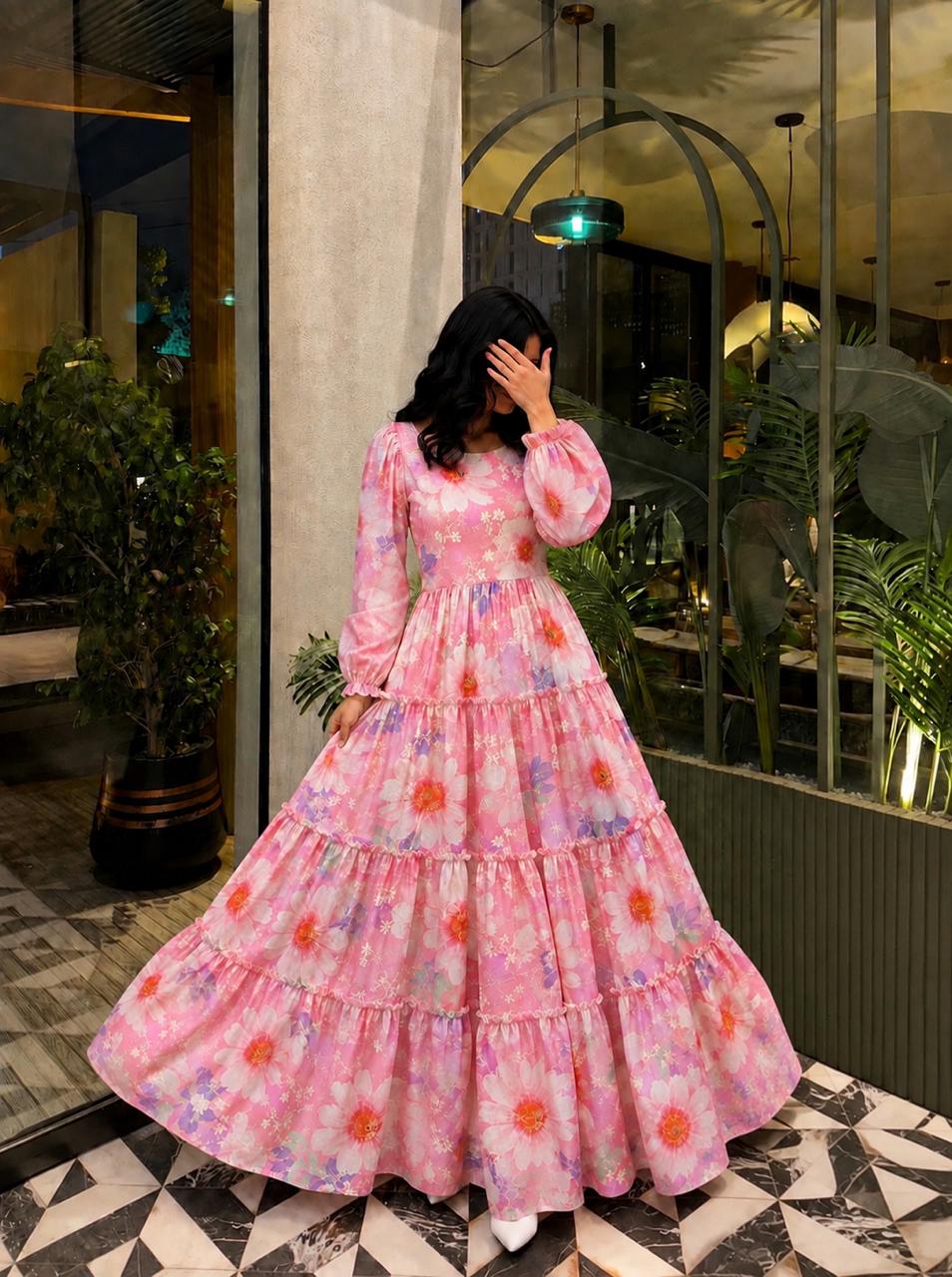 Barbie chikankari Frock
