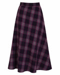 Plaid Wool Skirt