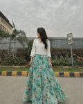 Chikankari Skirt & Top