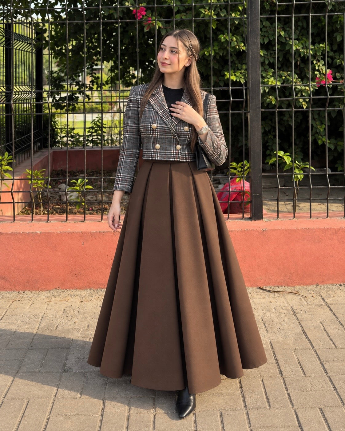 Check Jacket & Skirt