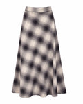 Black Latte Check Skirt