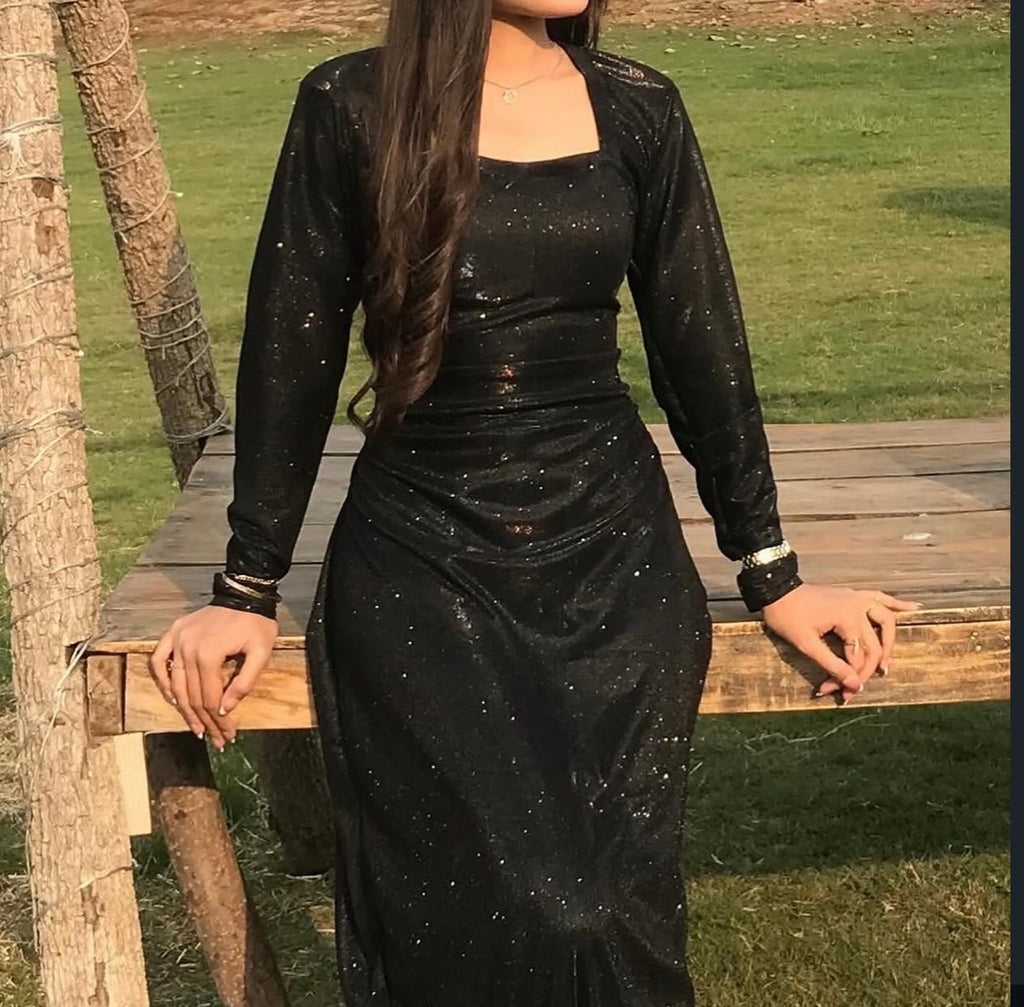 Starlit Black Dress