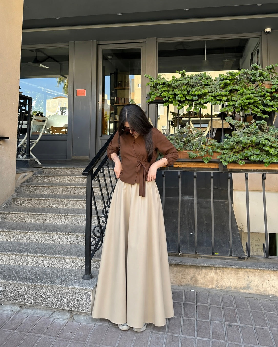 Chocolate Brown Skirt & Top
