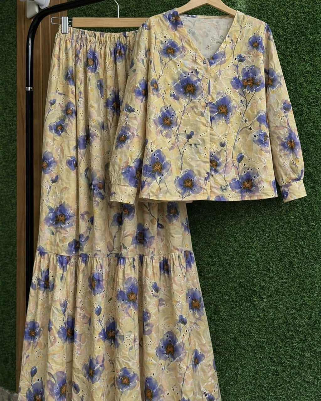 Chikankari Skirt & Top