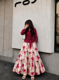 Top & Chikankari Skirt
