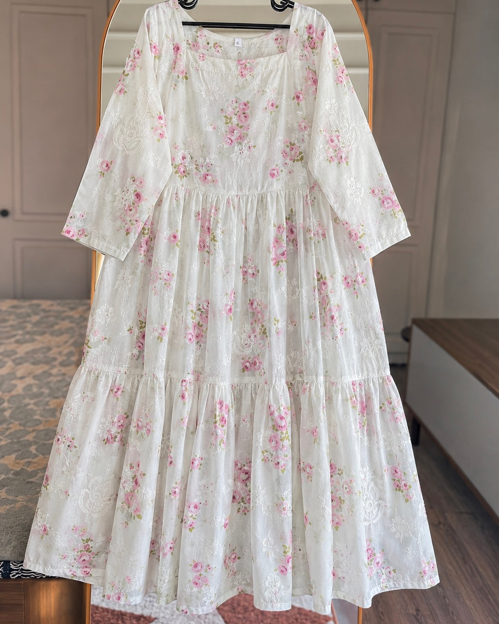 Chikankari Embroidered Frock