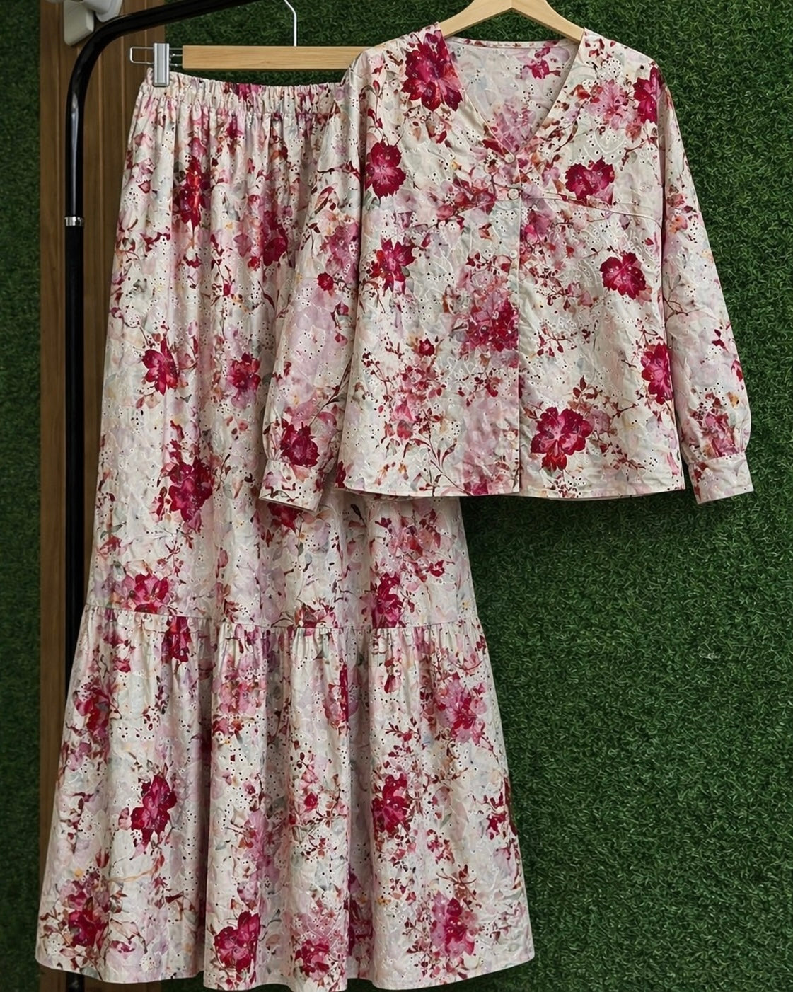 Chikankari Skirt & Top