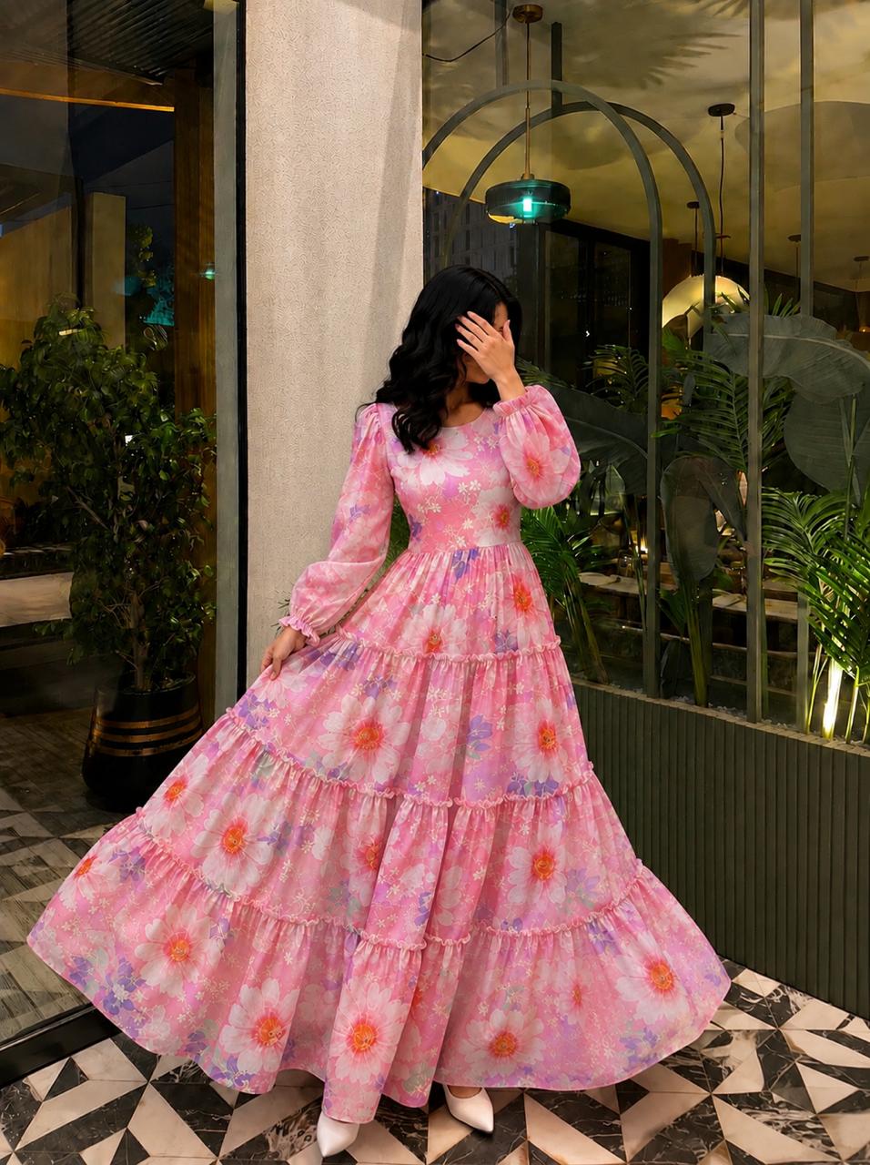 Barbie chikankari Frock