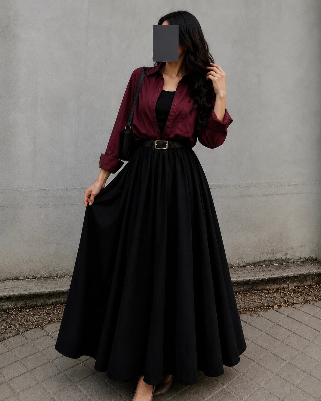 Button Down Shirt & Skirt