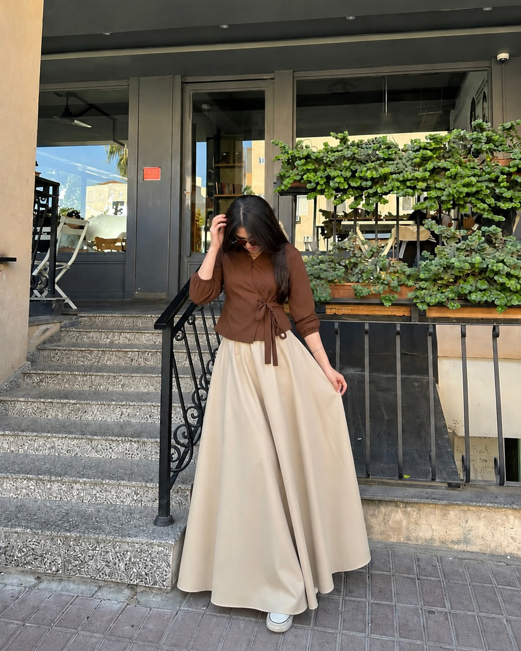 Chocolate Brown Skirt & Top