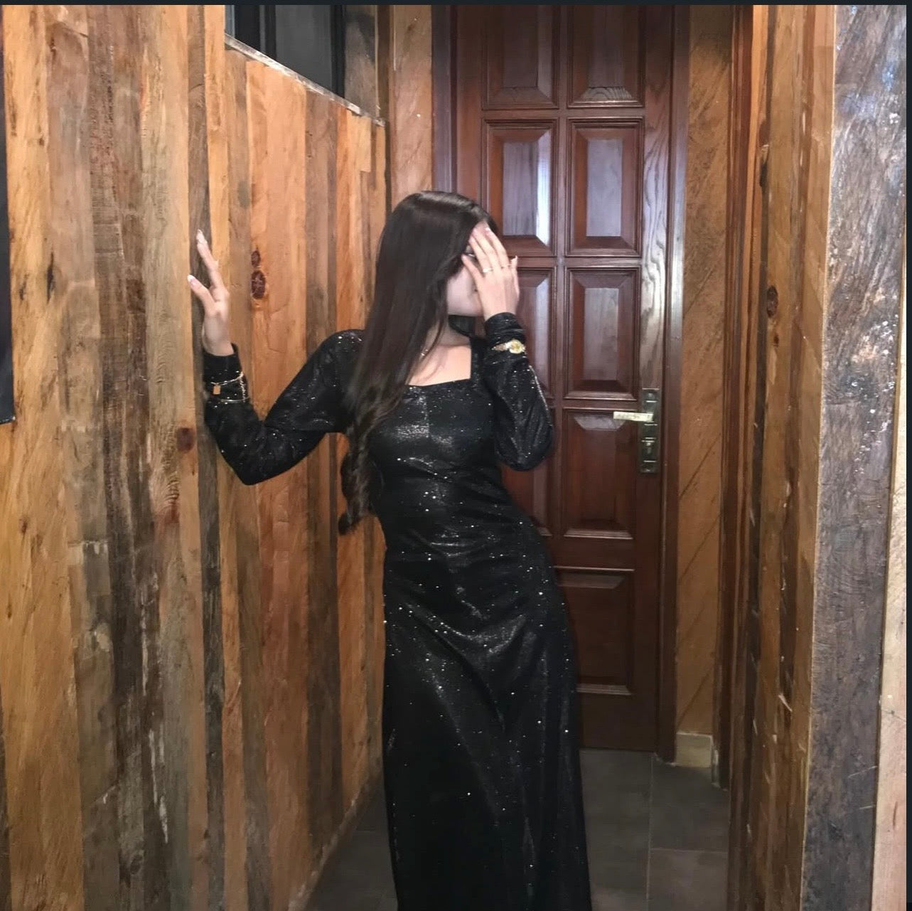 Starlit Black Dress