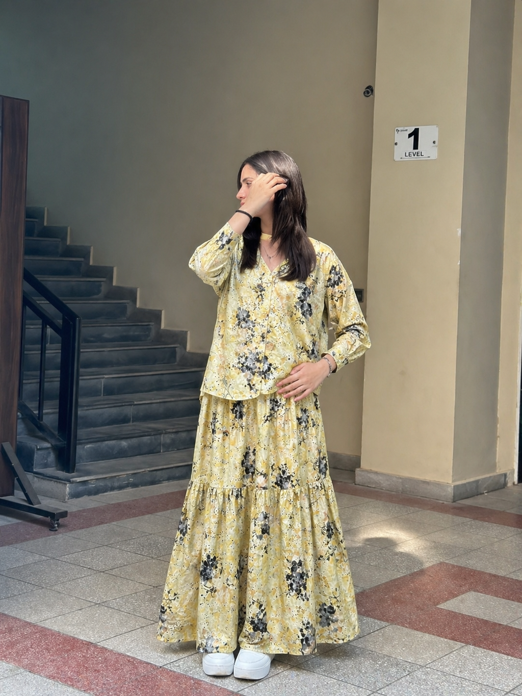Chikankari Skirt & Top