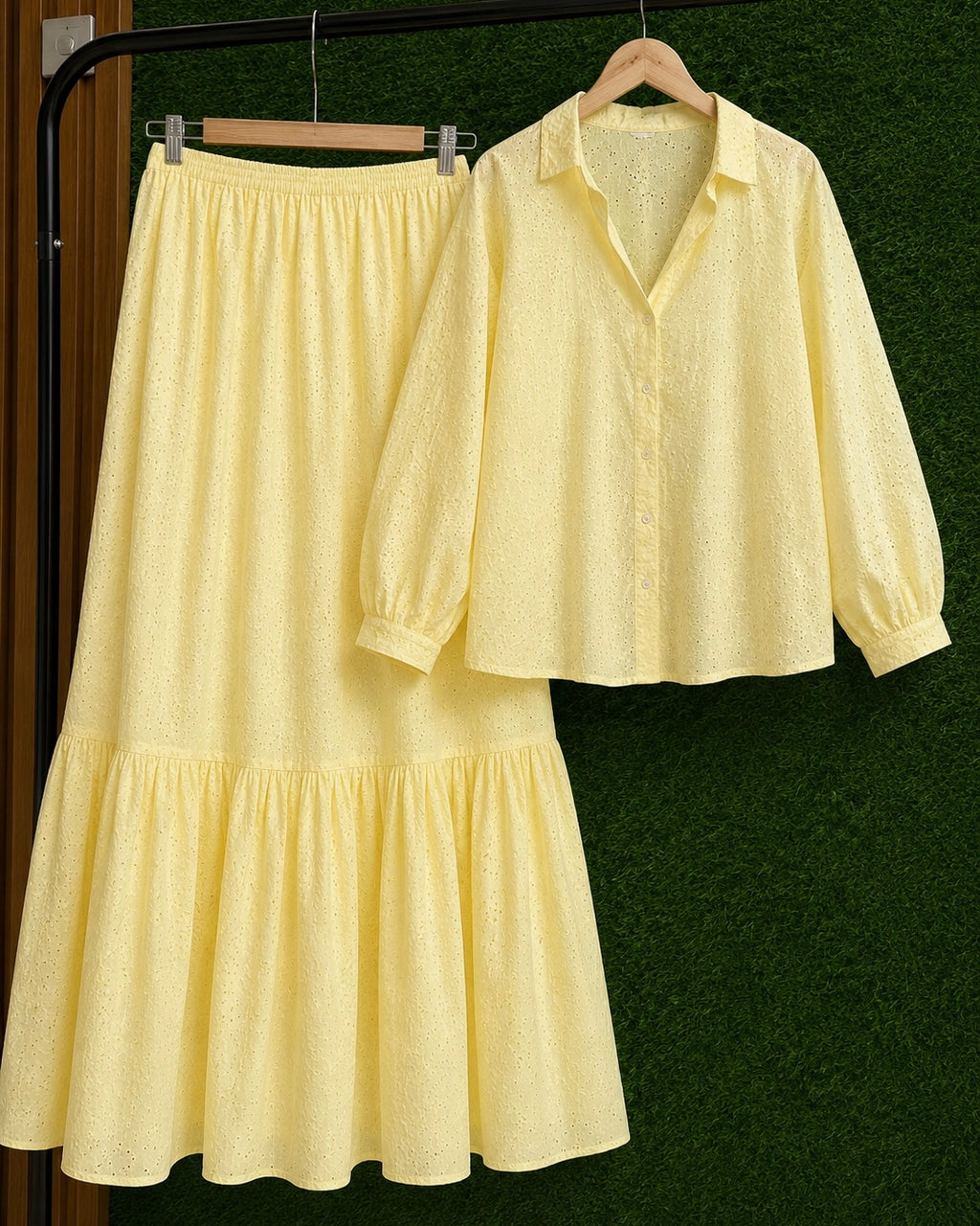 Buttery yellow skirt & top