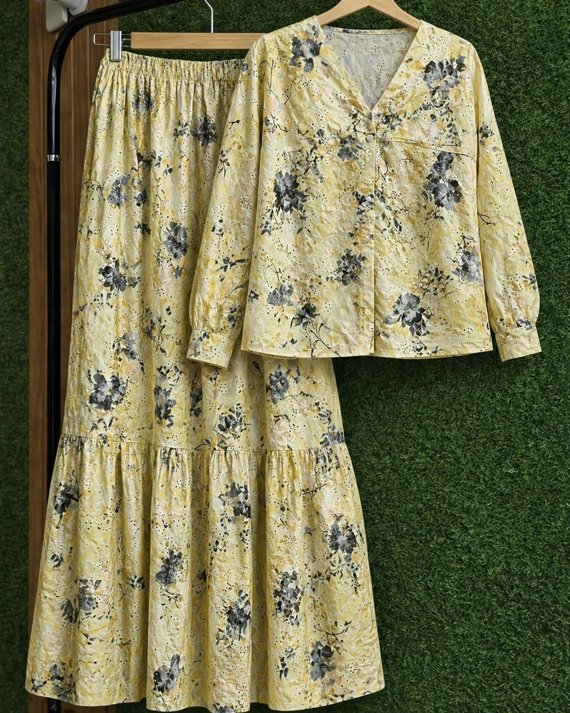 Chikankari Skirt & Top