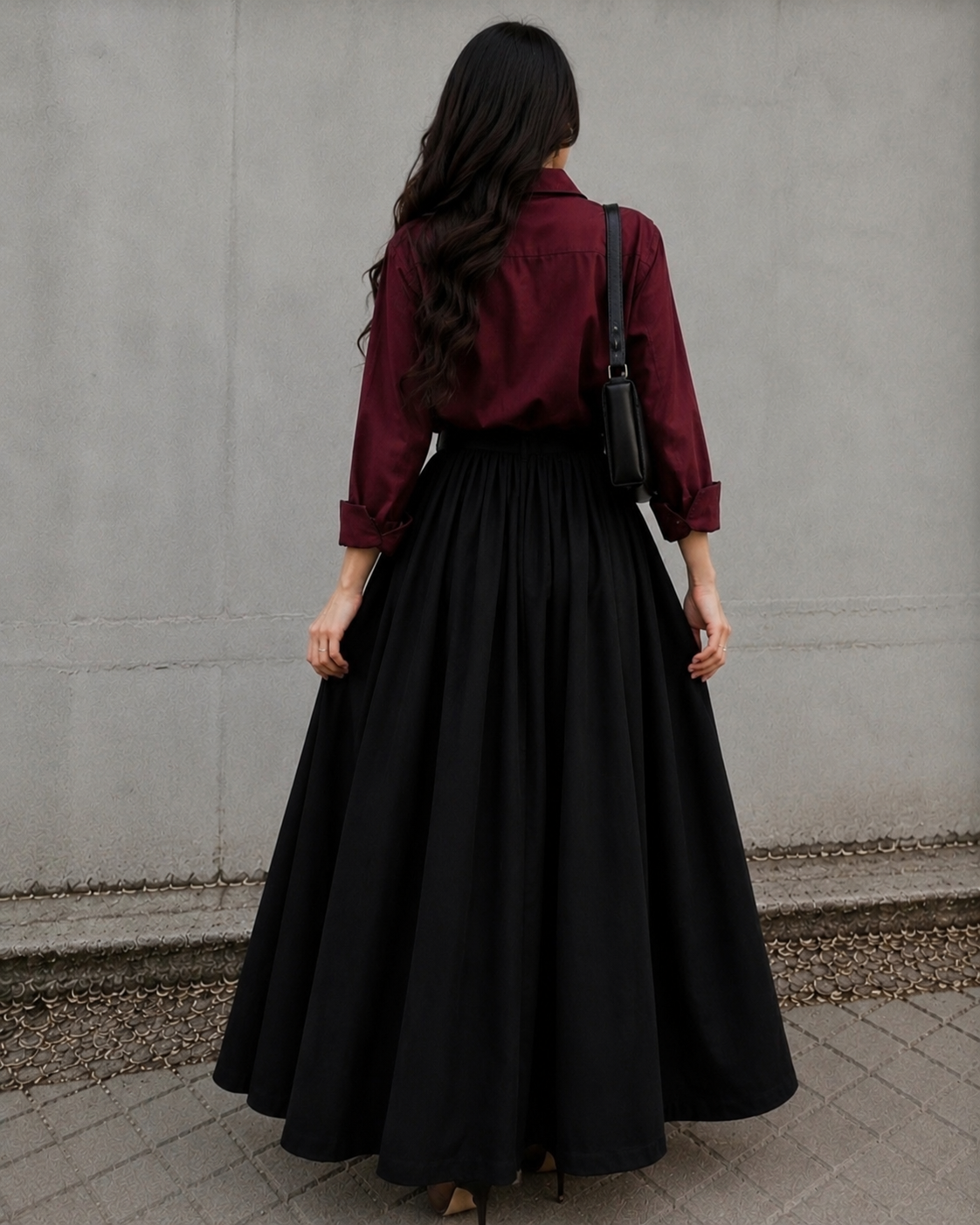 Button Down Shirt & Skirt