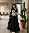 Chikankari Skirt Top & Corset