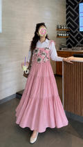 Barbie Corset with Button down shirt & Skirt