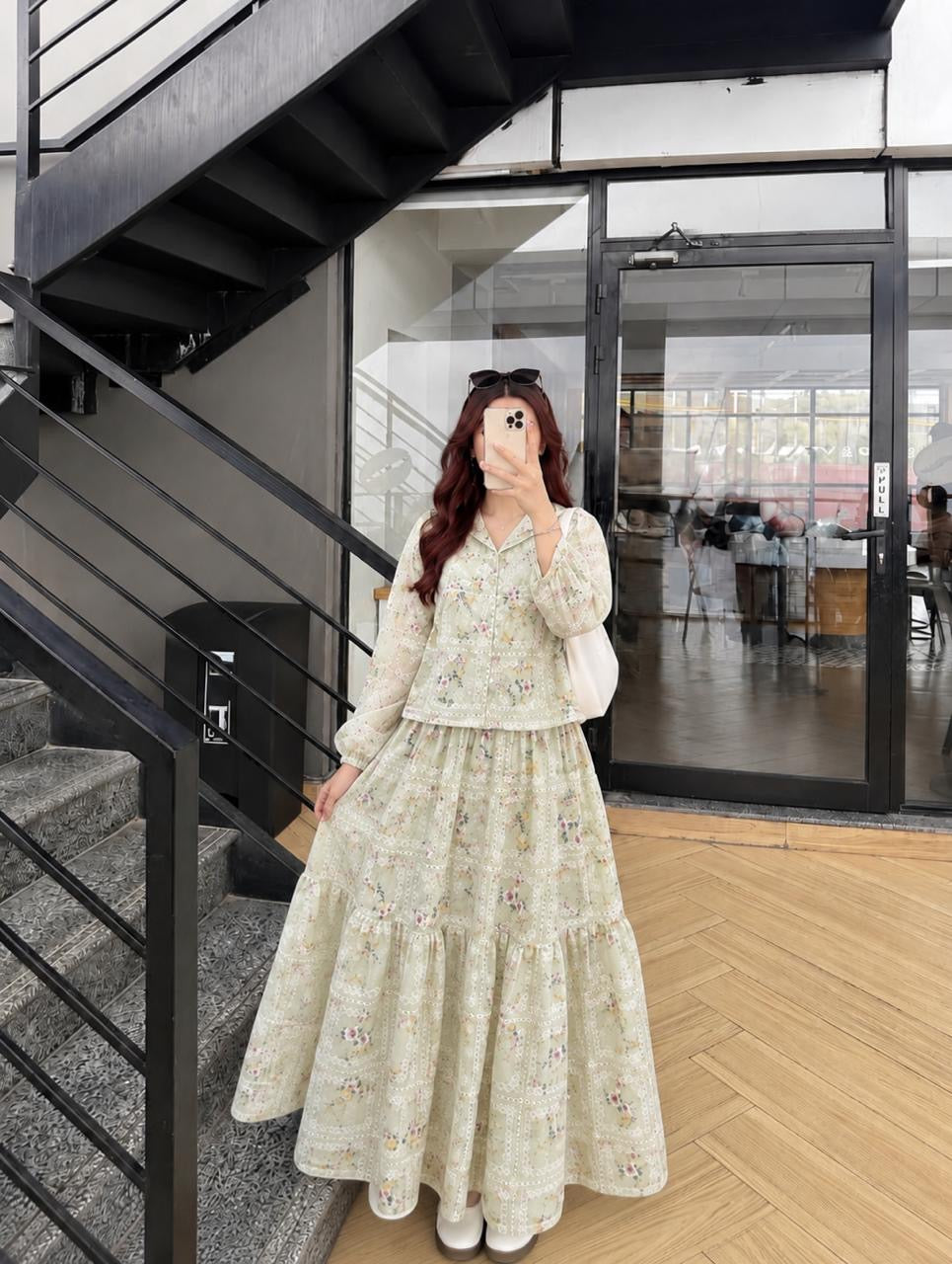 Chikankari Skirt & Top