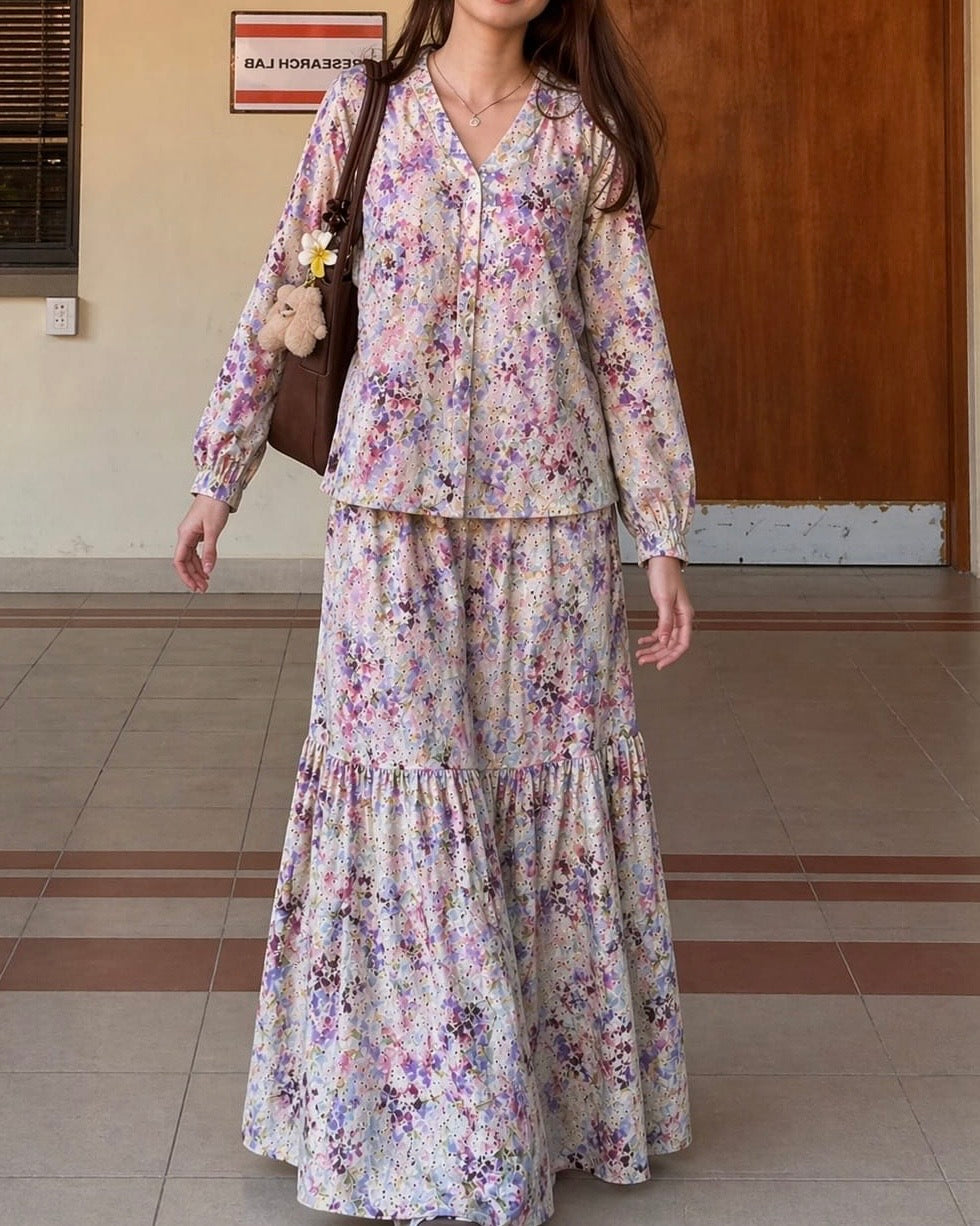 Chikankari Skirt & Top