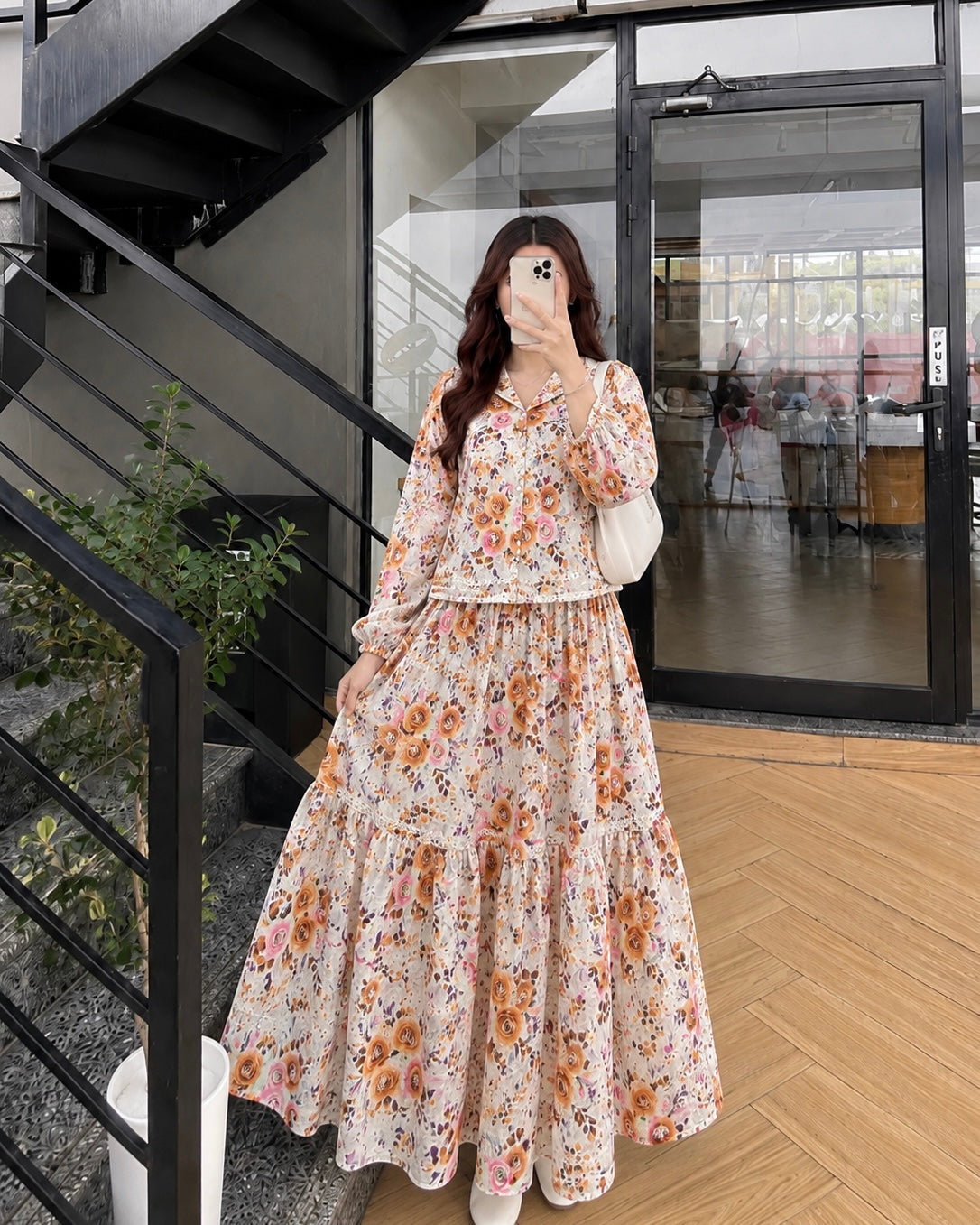Chikankari Skirt & Top