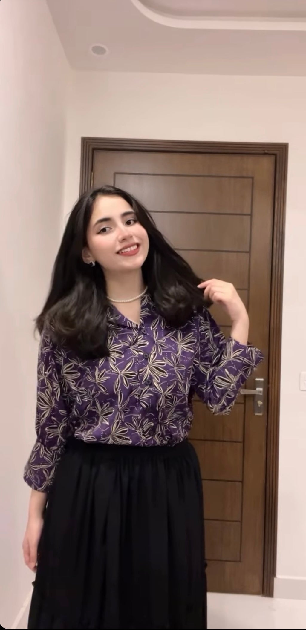 Purple Botanical Top