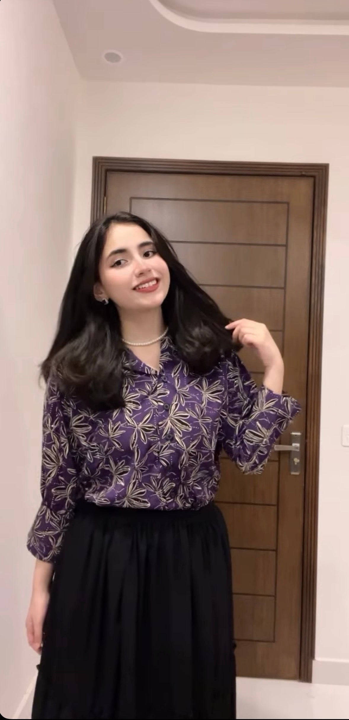 Purple Botanical Top