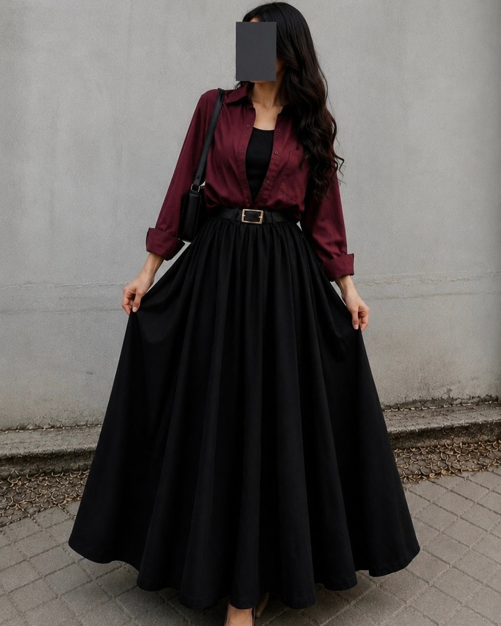 Button Down Shirt & Skirt