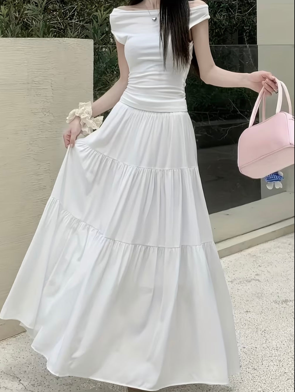 White Layered Skirt